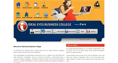 Desktop Screenshot of idealeyesbusinesscollege.com